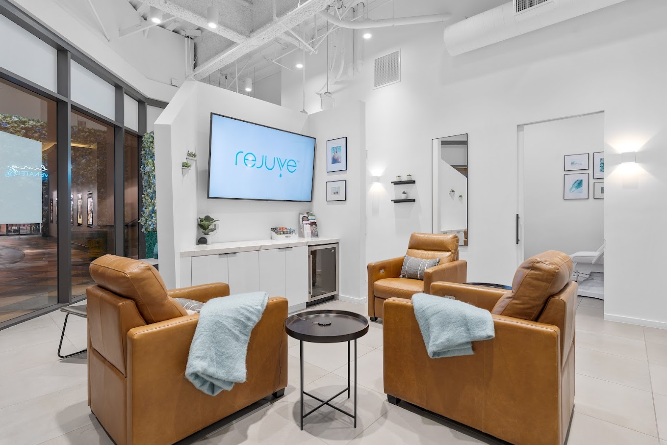 Rejuve Clinics relaxation lounge